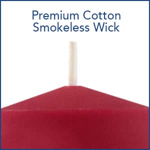 MOWIN Votive Candles Unscented Smokeless Wax Candles Set of 6 Votive Glass Candle Home Decor Small Candle 8-9 Hour (Red Votive C